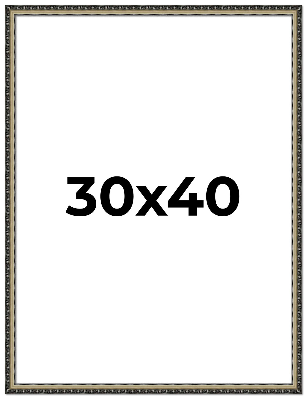 30x40 Museum-Quality Picture Frame with UV-Resistant Acrylic & Acid-Free Backing, Available in 4 Finishes - Gold, Silver, Bronze, and Black